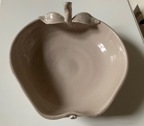 Centrotavola " Mela" , ceramiche artigianali