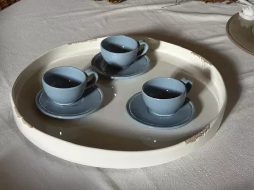 Vassoio ceramica Bianco Marinette S Tropez