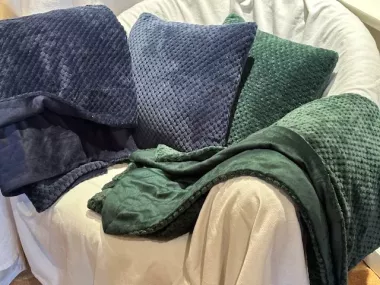 Plaid  Blue  Marine  , 130x170cm